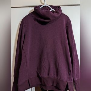 burgundy/purple cowl neck sweater